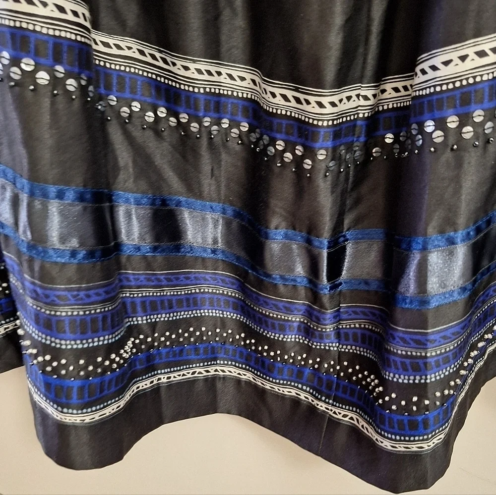 Alfani Elegant Silk Blend Sequin Accented Skirt